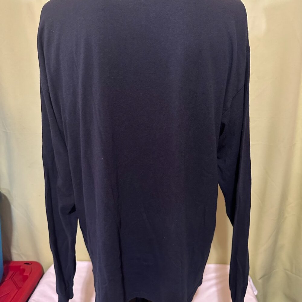 Malcom X Men's Black Long Sleeve Shirt Size XL Cotton - Picture 3 of 3